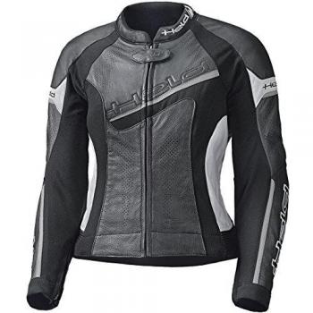 Chaqueta de moto Held Debbie II para mujer - Negro y Blanco 38