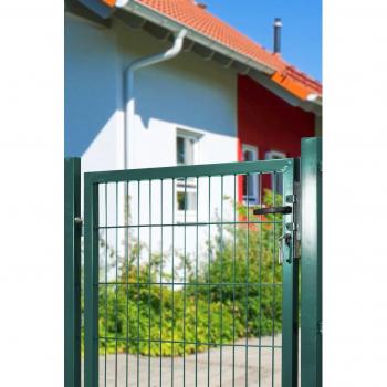 Peddy Shield Gartenzaun Zaun Gartentor für Stabmatte grün (RAL 6005) einflügelig Höhe: 100 cm