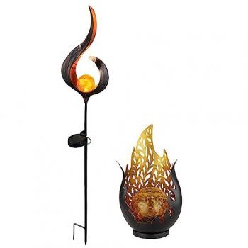 Lampes de Jardin Solaires en Verre Optique