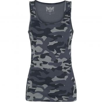 Black Premium by EMP Damen Top - Back On Top - Camouflage - Größe S