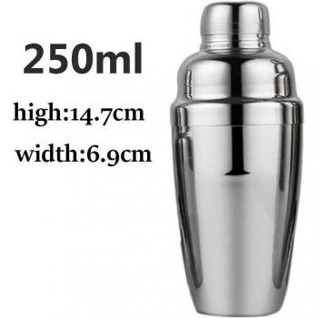 Silver Mirror-Polished Japanese Style Cocktail Shaker Set