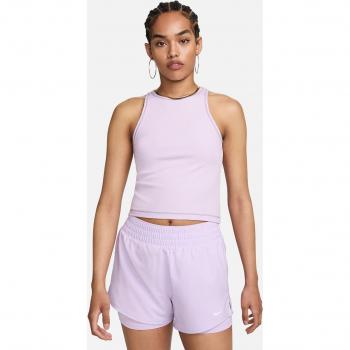 Camiseta Nike One Fitted Dri-FIT para mujer - Morado (L)