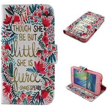 Funda Protectora Stand Flip con Tapón de Hoja y Flor