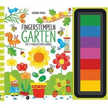 Fingerstempeln: Garten: mit 7 Fingerstempelfarben
