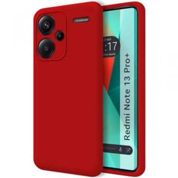 Funda Silicona Roja para Xiaomi Redmi Note 13 Pro+ Plus 5G