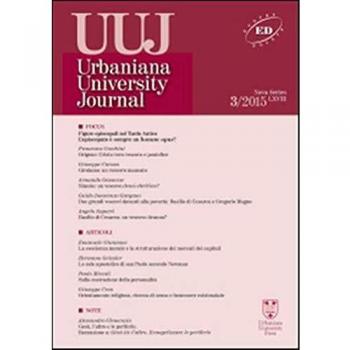 Urbaniana University Journal. Euntes Docete (2015). Vol. 3: Focus: figure episcopali nel tardo antico. L'episcopato è sempre un bonus opus?