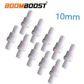One-Way Inline Check Valves for Fluids - Plastic, Various Sizes (4/6/8/10/12 mm), 10 Pcs