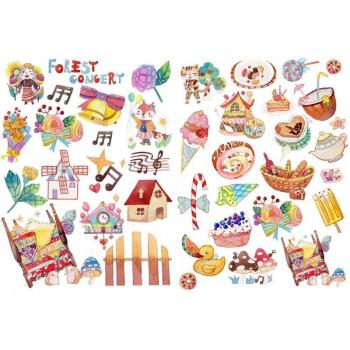 Korean Precut Travel Stickers for Desk Organization