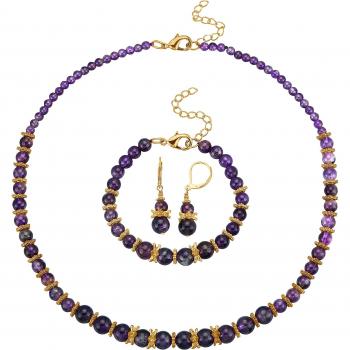 KLiNGEL Eleganz Trio: Damen Schmuckset mit Funkeln