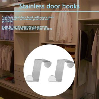 Stainless Steel Pothook Door Hooks (2 Pcs)