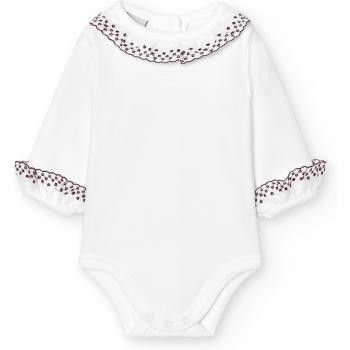 Bebé Básico Babidu: 2 Bodys con Cuello y Puños Batista