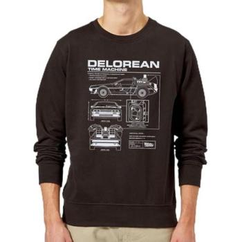 Classic Futurist Logo Shirt – Back to the Future – Black S