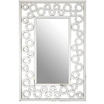 Puzzle Wall Mirror with Scrolled Frame