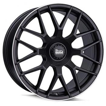 GT1 MAM Matt Black Lip Polished – 7,5 × 17 Zoll, 5 × 112 / 120 mm, ET 35, MB72‑6