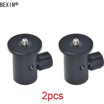 Aluminium-Adapter mit Kugelkopf und 1/4 Gewinde für Blitzgeräte