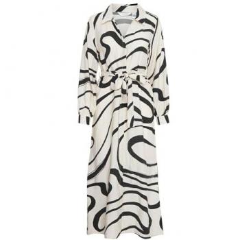 B.young AOP Maxikleid im Blusenstil