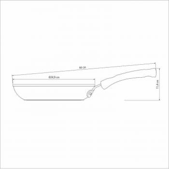 Frigideira de Alumínio Mônaco 24cm Indução Tramontina