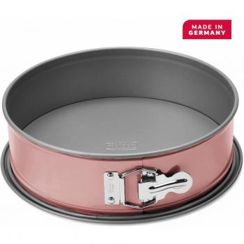 Runde Backform Kaiser Living Color 26 cm, auslaufsicher und antihaftbeschichtet in Rosa