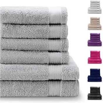 Twinzen Hotelqualität Handtücher – 2 Stück, 100 % Baumwolle, weich & saugfähig