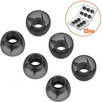 TENNMAK Tourbillon Silicium 12 pièces – Pack complet d’accessoires audio (S/M/L)