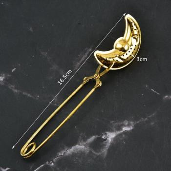 Colador de té de acero inoxidable con diseño celestial