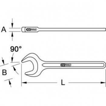 Llave fija de tracción KSTOOLS BRONZEplus 90°, 1.1/16