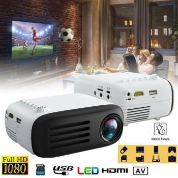 Telecine Portátil 1080p LED Proyector