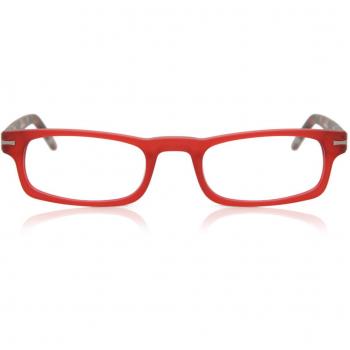 Herren Rectangle Vollrand Plastik Rote Brillen - Blaulichtbrille