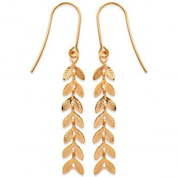 Lily's Gold Treasures [P0719] – Spiga d’orzo dorata, 35×6 mm, oro placcato
