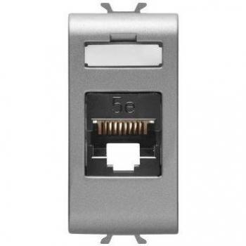 Prise RJ45 Titane Gewiss GW14421