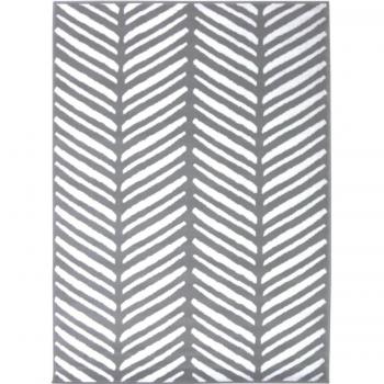 THE RUGS Maestro Collection Herringbone Design Rug in Grey