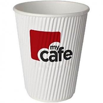 MyCafe 8Oz Ripple Wall Hot Cups (Pack of 500) HVRWPA08V