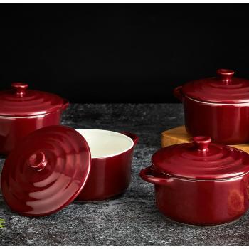 Red Mini Casserole Dishes Set (10cm)