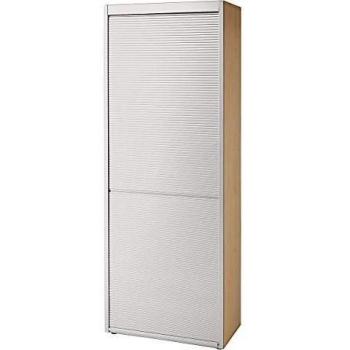 Eurokraft Pro Rollo Ormar – 5 polica, imitacija javora, srebrna aluminijska verzija