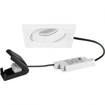Faretto da incasso LED BB38 RC con scatola di connessione bianca testurizzata