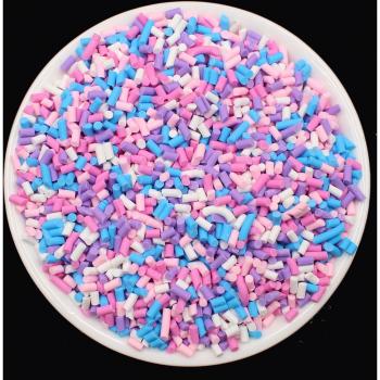 Cylindrical Sprinkles - 100g Polymer Clay for Arts and Decoration