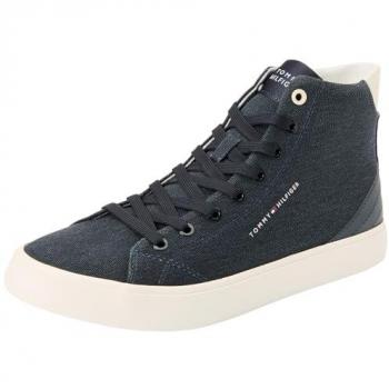 Tommy Hilfiger Sneakers aus Stoff Th Hi Vulc Summer Cvs FM0FM05076 Dunkelblau