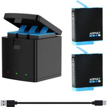 GoPro Hero 9 10 Rechargeable Battery Charger and Storage Case