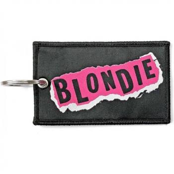 Portachiavi bifacciale Blondie Punk rosa/nero