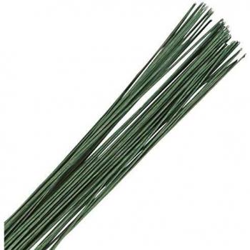 Set de 50 alambres verdes para flores calibre 28