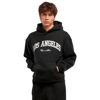 Felpa L.A. College Fluffy in nero – grande