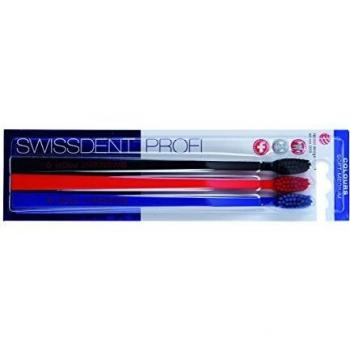 Swissdent Profi Colours Escovas de Dentes Soft-Medium 3 Cores