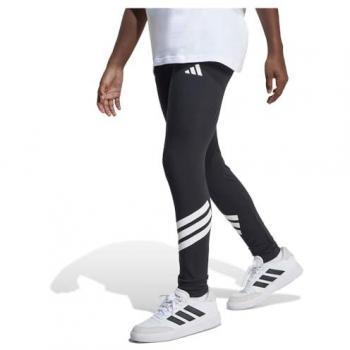 Adidas Girls' Future Icons 3 Stripes Leggings Black/White 7-8Y