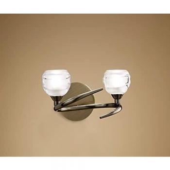 Mantra - Inspired Loop Wall Lamp 2 Light G9 Antique Brass