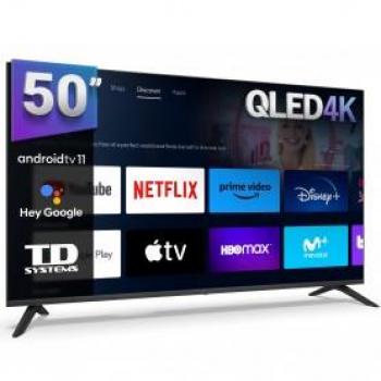 Televisor Android 11 43 QLED 4K con Control por Voz