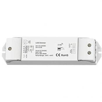 Isoled Beleuchtungszubehör – Installationsmaterial für 1‑Kanal-Dimmer mit Push‑Funk Mesh und Multi‑PWM (12‑24 V DC, 10‑15 A)