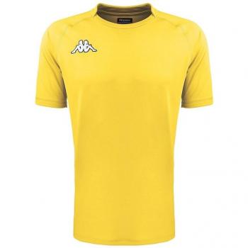 Kappa - Camiseta de rugby manga corta Amarillo (XXL)