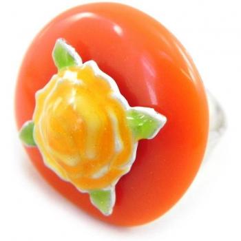Bague Créateur Liberty Orange