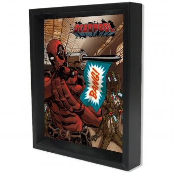 Poster 3D Deadpool Pyramide encadré 23,5 x 28,5 cm