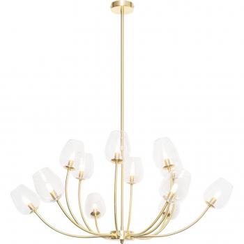 Lampada a sospensione classica 12 luci in oro